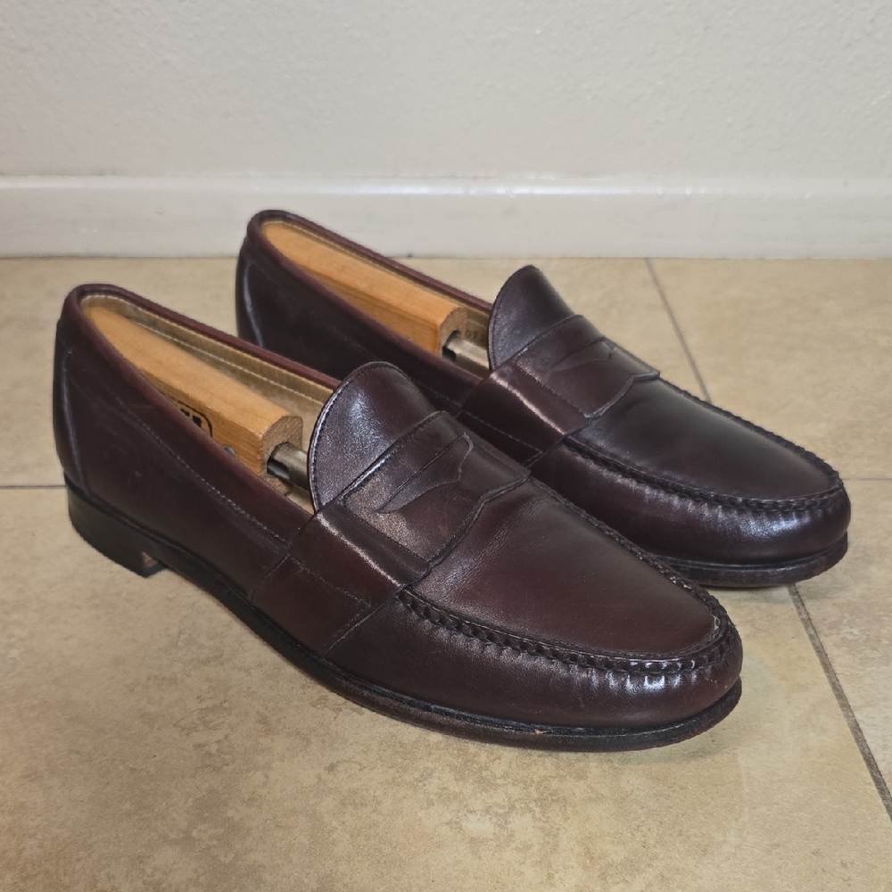 Allen Edmonds Rich Brown Leather Slip-Ons